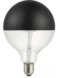 Bec semioglinda, negru, globular, G125 LED 6,5 W  E27  230V